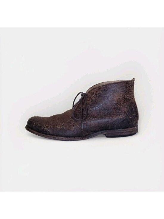 Frye Phillip Chukka Boots Mens US 11.5 D Brown Distressed Roughout Leather FLAW main image 13